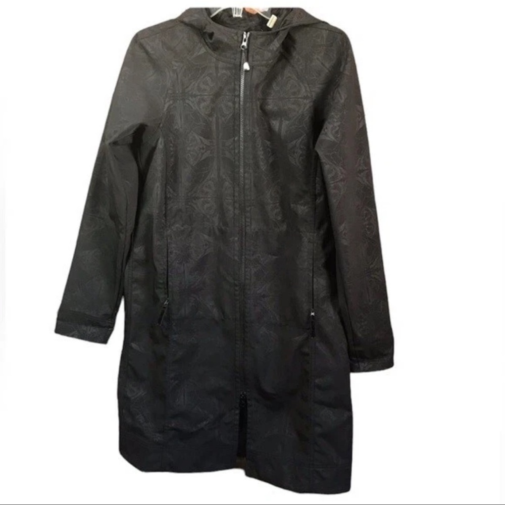 Lululemon RARE Apres Softshell Trench Rain Coat in Black Dancers In Snow